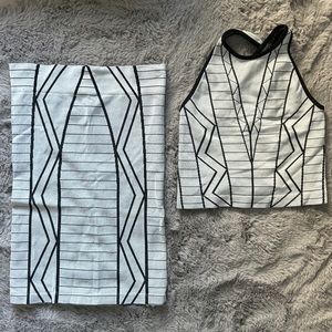 BCBGeneration 2piece Set. Skirt & cropped tank. Machine washable. Worn once!!